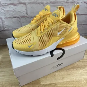 Nike Air Max 270 Topaz Gold Running Sneakers Yellow Trainer SZ 8.5  AH6789-701