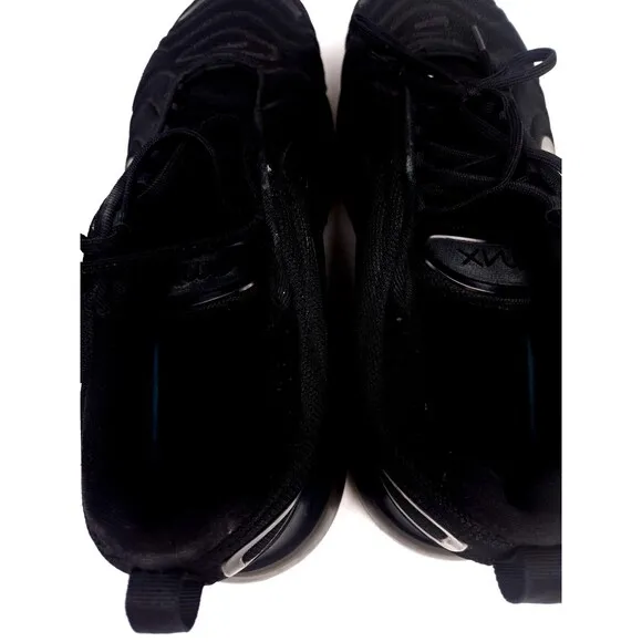 Nike Air Max 720 Triple Black Running Shoes A02924-007 Mens Size 13