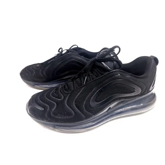Nike Air Max 720 Triple Black Running Shoes A02924-007 Mens Size 13