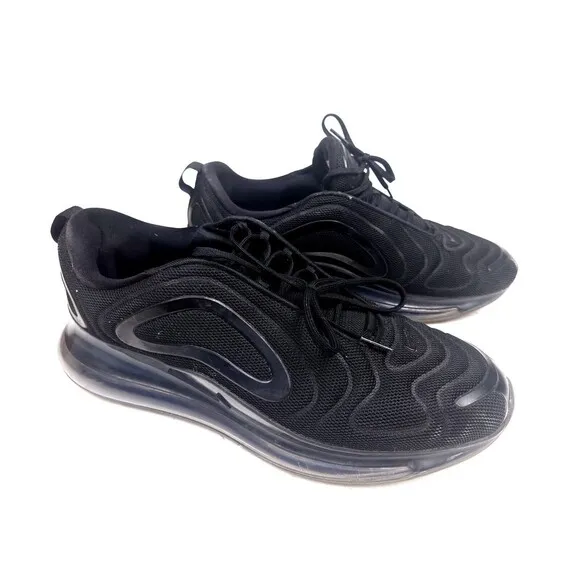 Nike Air Max 720 Triple Black Running Shoes A02924-007 Mens Size 13