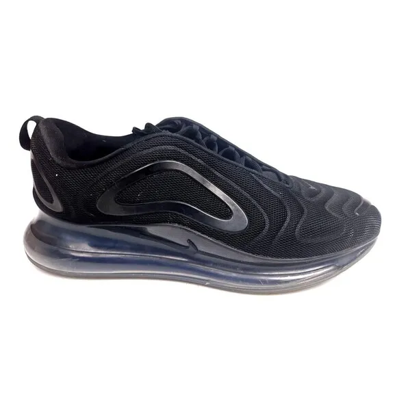 Nike Air Max 720 Triple Black Running Shoes A02924-007 Mens Size 13