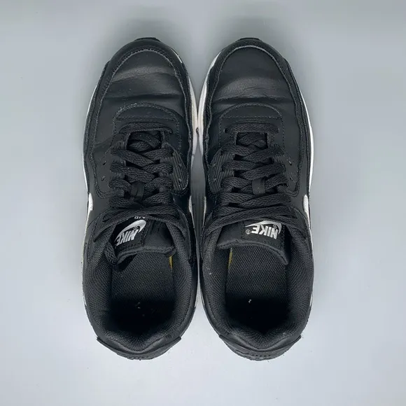 Nike Air Max 90 Black White Running Shoes CD6864-010 Youth Sz 7Y Women's Sz 8.5