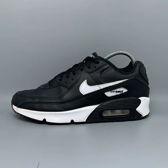 Nike Air Max 90 Black White Running Shoes CD6864-010 Youth Sz 7Y Women's Sz 8.5