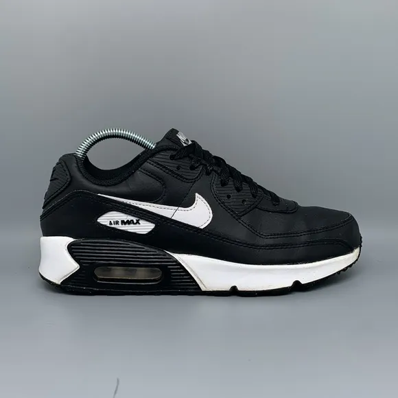 Nike Air Max 90 Black White Running Shoes CD6864-010 Youth Sz 7Y Women's Sz 8.5