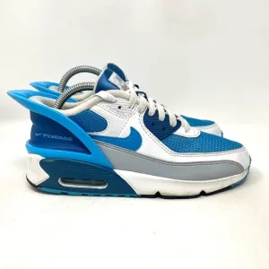 Nike Air Max 90 Flyease Running Sneaker Shoe White Blue Youth 7