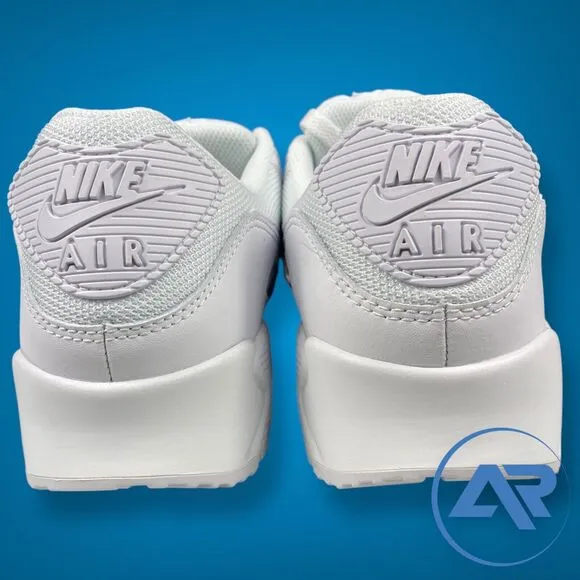 Nike Air Max 90 Triple White Athletic Running Shoes Men's Size 10.5 CN8490-100