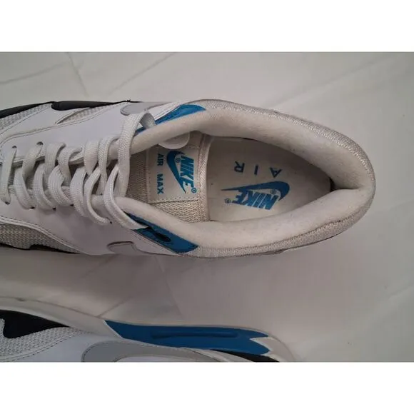 Nike Air Max 90/1  White Laser Blue 2018‎ AJ7695-104 Mens Size 12