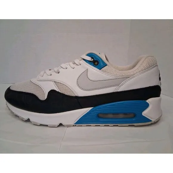 Nike Air Max 90/1  White Laser Blue 2018‎ AJ7695-104 Mens Size 12