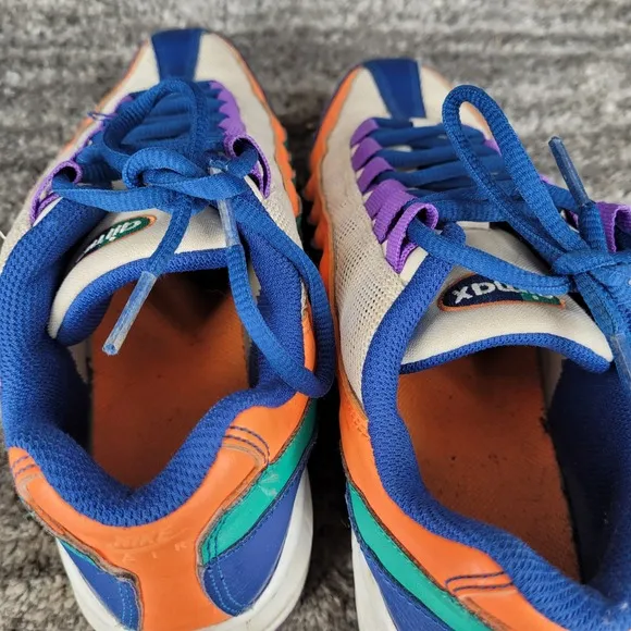 Nike Air Max 95 Gym 307565-412 Boys 7Y White Orange Neptune Green Blue Purple