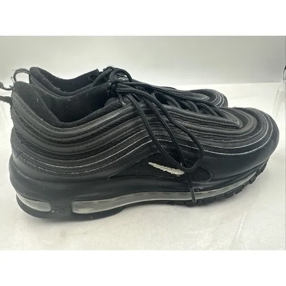 Nike Air Max 97 Womens Black Silver Running Shoes DM8347-001 Ladies Size 10