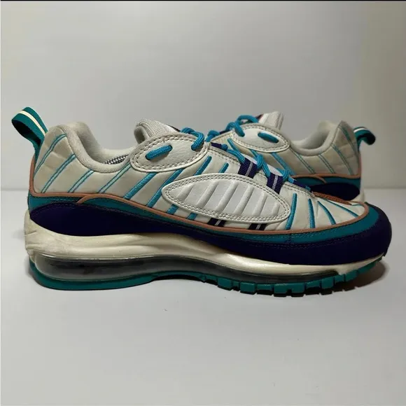Nike Air Max 98 Hornets Spirit Teal 2019 Shoes Mens Size 8 (640744-500)
