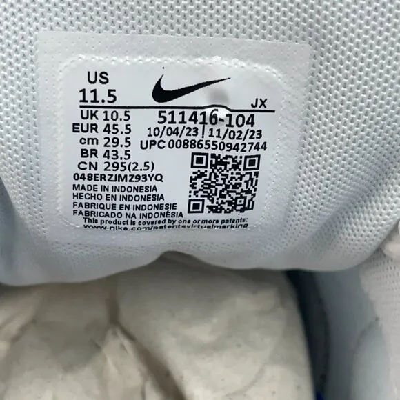 Nike Air Max Correlate Mens Sportswear Shoes White 511416-104 NEW* Sz 11.5