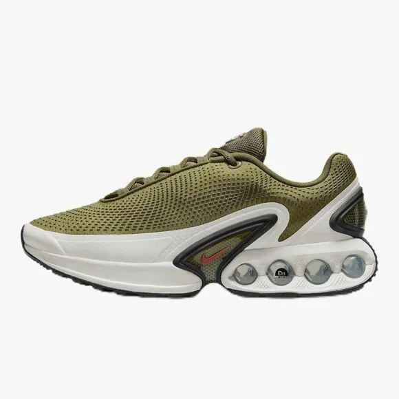Nike Air Max DN Mens Shoes (DV3337-300) Olive Flak/Black/Gym Red - Size 12