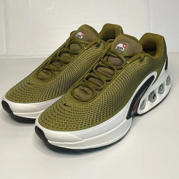 Nike Air Max DN Mens Shoes (DV3337-300) Olive Flak/Black/Gym Red - Size 12
