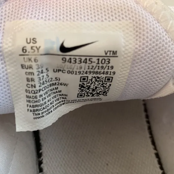 Nike Air Max kids  white 943345-103 shoes