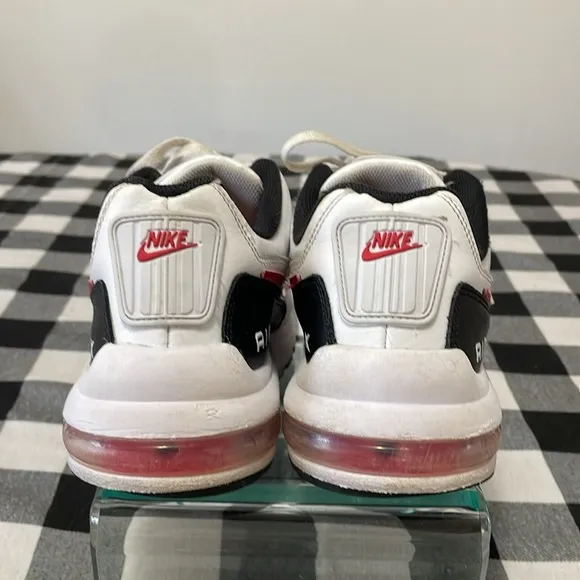 Nike Air Max LTD 3 Leather Basketball Running Shoe Men Size 10.5 Red White Back