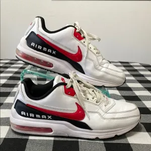 Nike Air Max LTD 3 Leather Basketball Running Shoe Men Size 10.5 Red White Back