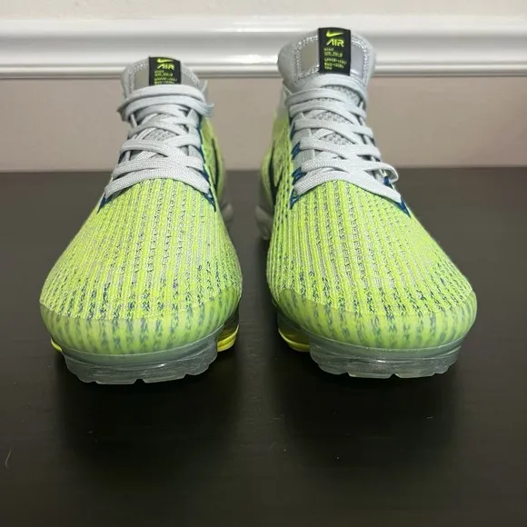 Nike Air Max Vapormax Flyknit 3 Silver/Black-Volt Men's Running Shoes AJ6900-005