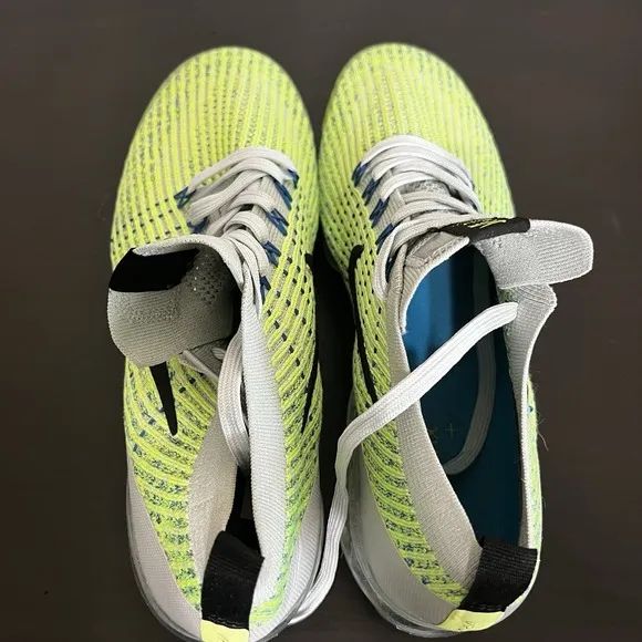 Nike Air Max Vapormax Flyknit 3 Silver/Black-Volt Men's Running Shoes AJ6900-005
