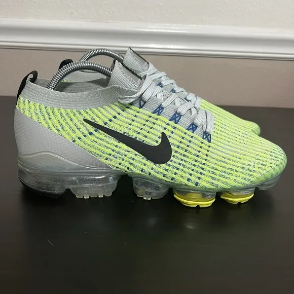 Nike Air Max Vapormax Flyknit 3 Silver/Black-Volt Men's Running Shoes AJ6900-005