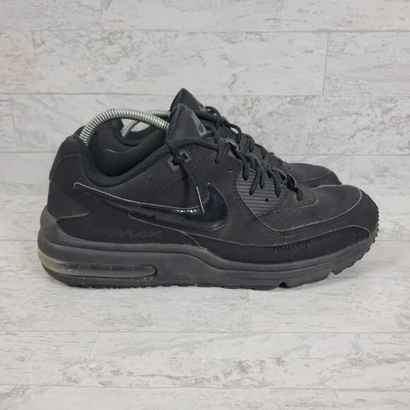 Nike Air Max Wright 3 Shoes Mens Size 12 Triple Black  Running Sneakers 687974