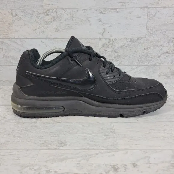 Nike Air Max Wright 3 Shoes Mens Size 12 Triple Black  Running Sneakers 687974