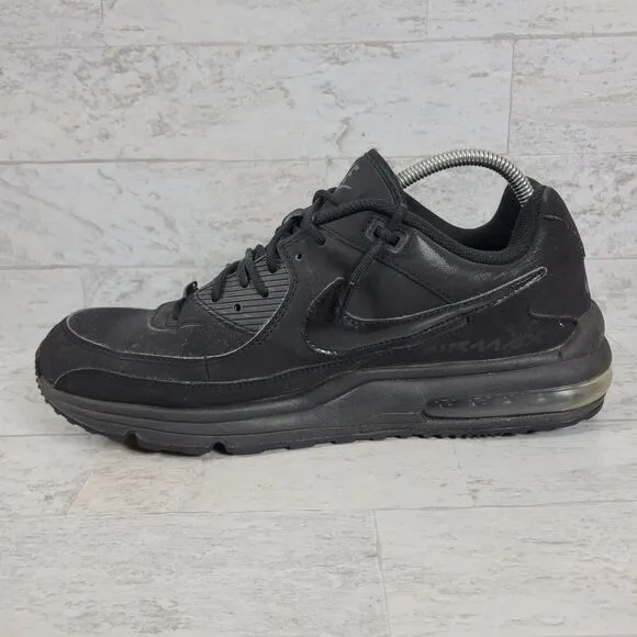 Nike Air Max Wright 3 Shoes Mens Size 12 Triple Black  Running Sneakers 687974
