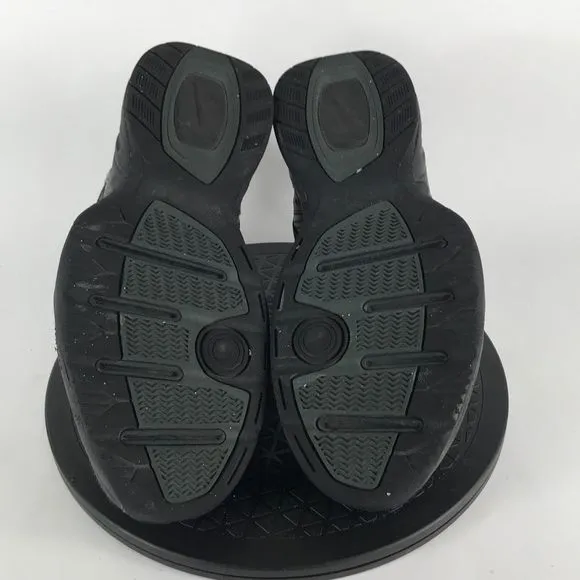 Nike Air Monarch IV Triple Black Comfort Walking Shoes 415445-001 Mens Size 11.5