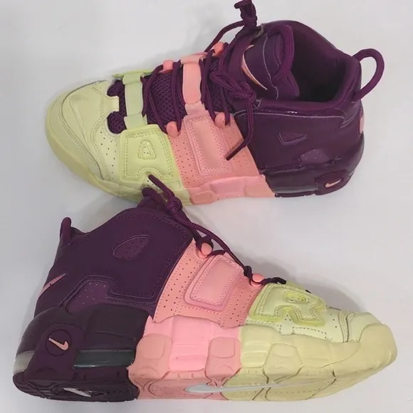 Nike Air More Uptempo Fruity Pebbles GS Lucky Charms Sneakers US 6Y, Women's 7.5