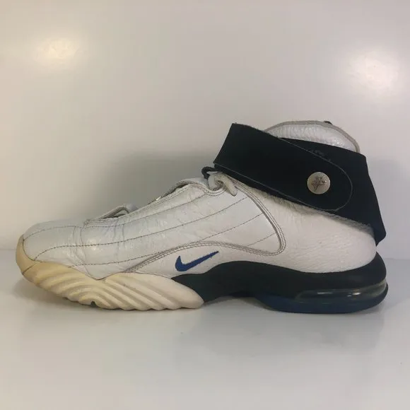 Nike Air Penny IV Orlando Home White/Black/Blue 2006 312455-101 Size 10 No Box