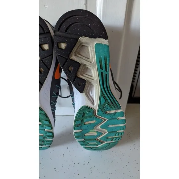 NIKE AIR RELENTLESS DARK GREY ORANGE TEAL 843836-002 SNEAKERS MEN'S SZ 12