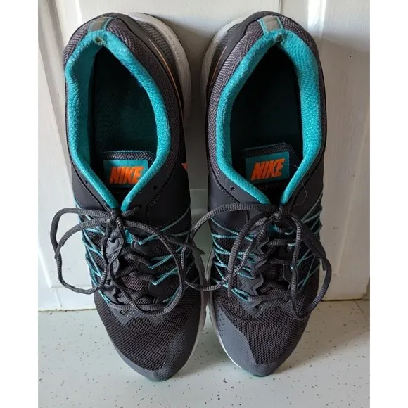 NIKE AIR RELENTLESS DARK GREY ORANGE TEAL 843836-002 SNEAKERS MEN'S SZ 12