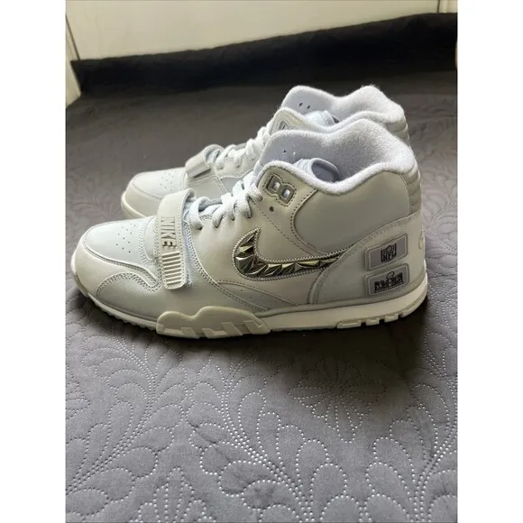 Nike Air Trainer 1 &quot;SB LVIII&quot; Men Shoes Platinum/White/Silver FJ6195-002 SZ 11M