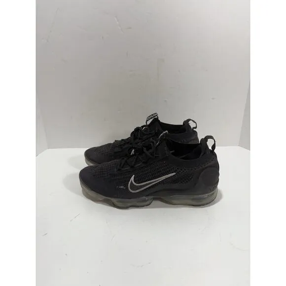 Nike Air Vapormax 2021 Flyknit Mens 12 Shoes Black DC4112-002 Sneaker READ**