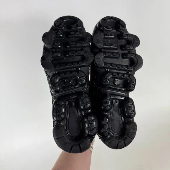 Nike Air Vapormax Flyknit 3 Athletic Sneakers Kids 6.5 Black Lace Up Low Top