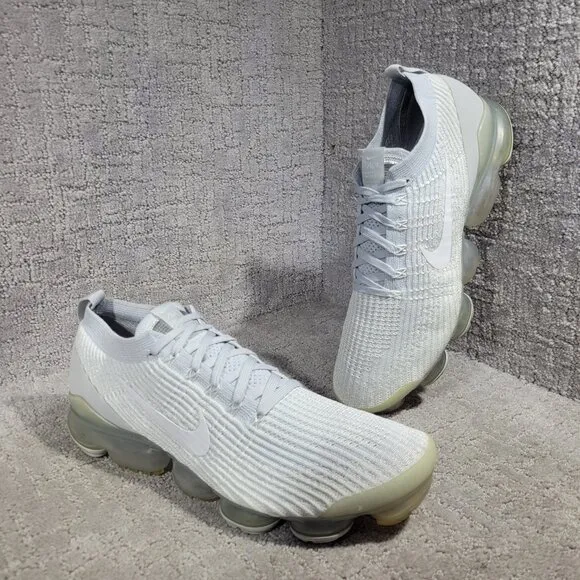 Nike Air Vapormax Flyknit 3 Men's Size 13 Gray Platinum Running Shoes AJ6900-102