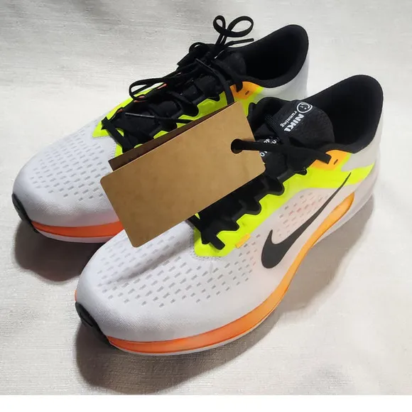 Nike Air Winflo 11 Running Shoes White Black Orange men