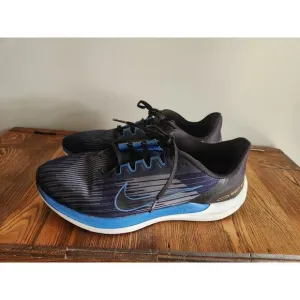 Nike Air Winflo 9 Mens Running Shoes Obsidian Blue Marina Sz 11