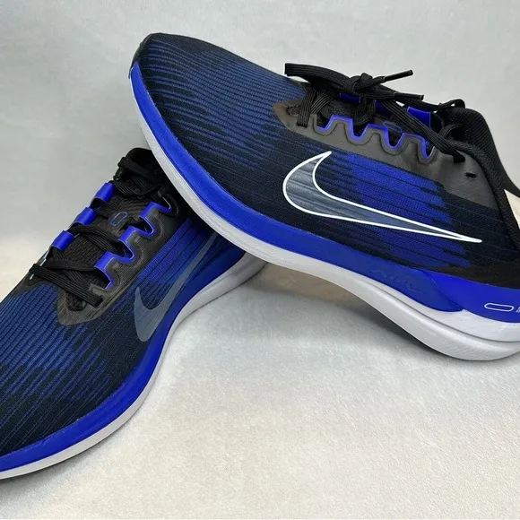 Nike Air Winflo Men's Running Shoes DD6203 004 Black/White/Blue - Size 11