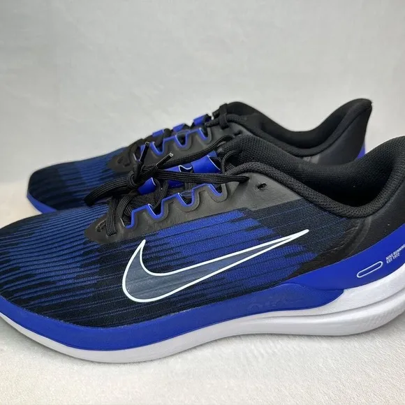 Nike Air Winflo Men's Running Shoes DD6203 004 Black/White/Blue - Size 11