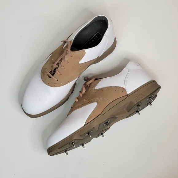 NIKE AIR Women's golf shoes suede leather lace up Size 7.5