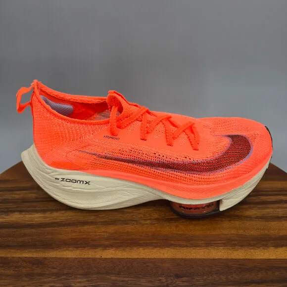Nike Air Zoom Alphafly Next% Shoes Women's 7 Bright Orange Running Sneakers