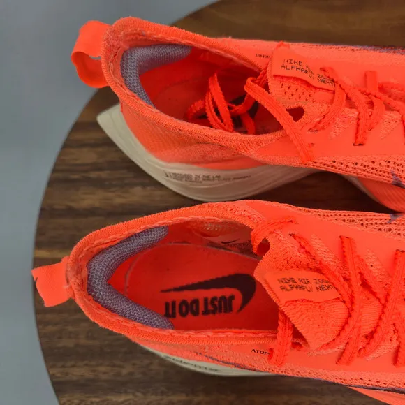 Nike Air Zoom Alphafly Next% Shoes Women's 7 Bright Orange Running Sneakers