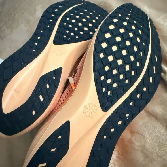 Nike Air Zoom Beige and Orange Running Shoes