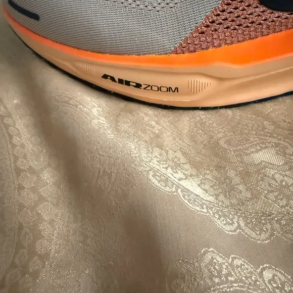 Nike Air Zoom Beige and Orange Running Shoes
