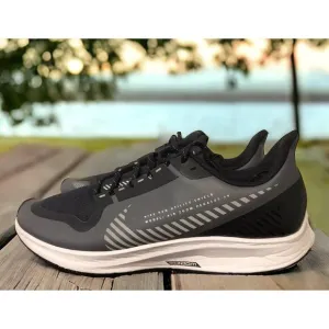 Nike Air Zoom Pegasus 36 Shield AQ8005 Black Running Shoes Mens 12 Fast Ship EUC