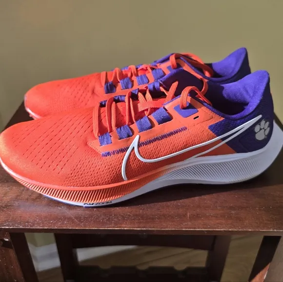 Nike Air Zoom Pegasus 38 Clemson Tigers Running Shoes DJ0819-800 Men's Size 12.5