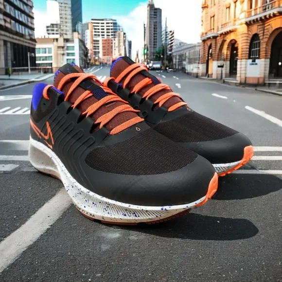 Nike Air Zoom Pegasus 38 Shield Mens Size 9.5 Running Shoes Black DC4073-003