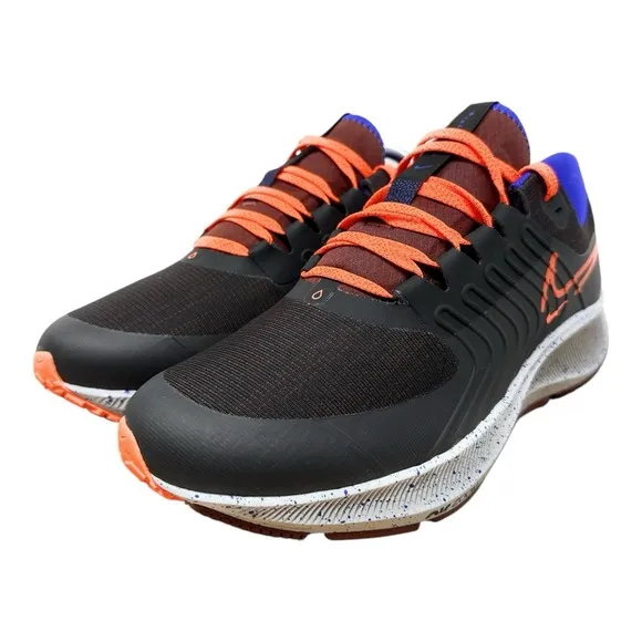 Nike Air Zoom Pegasus 38 Shield Mens Size 9.5 Running Shoes Black DC4073-003
