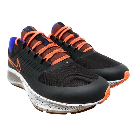 Nike Air Zoom Pegasus 38 Shield Mens Size 9.5 Running Shoes Black DC4073-003